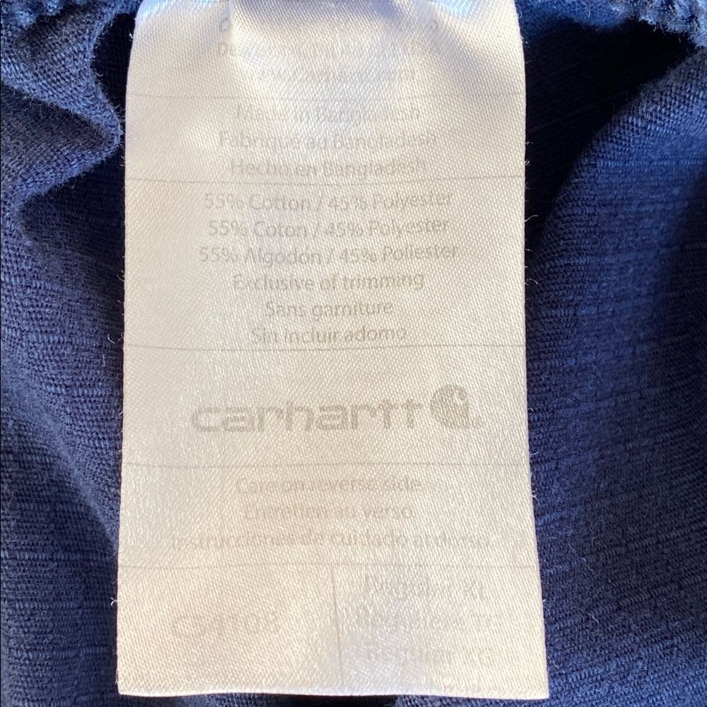 Carhartt Men's Navy Cargo Pants XL Lightweight Textured Hiking Outdoor Vacation - Picture 9 of 12